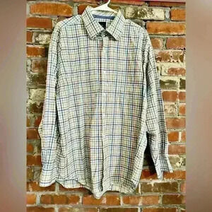Tailorbyrd Multicolor 100% Cotton Striped Button Down Size XXL